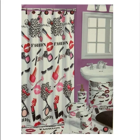 Toilet Seat Fashion Girl Boss Bath Decor White Pink Multicolor - Picture 12 of 16